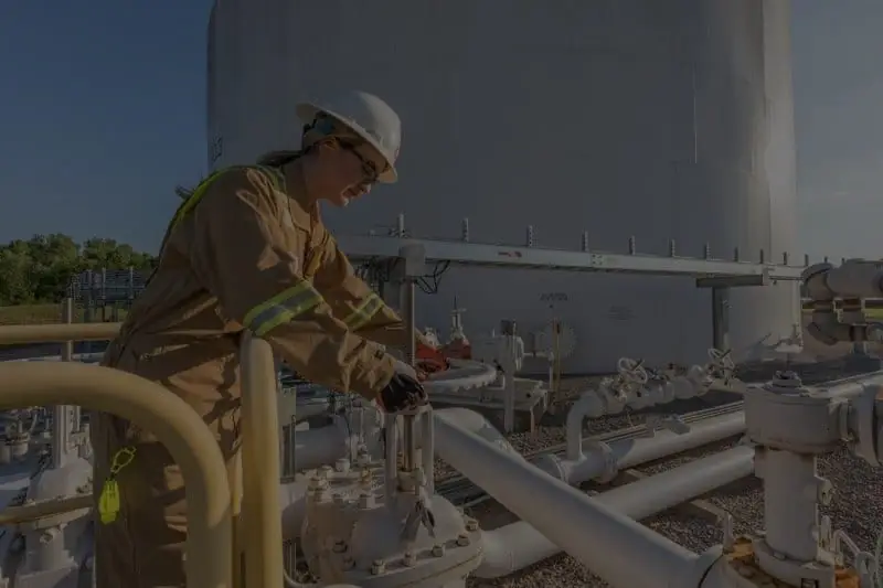 Industrial plant work near Ponca City, Oklahoma