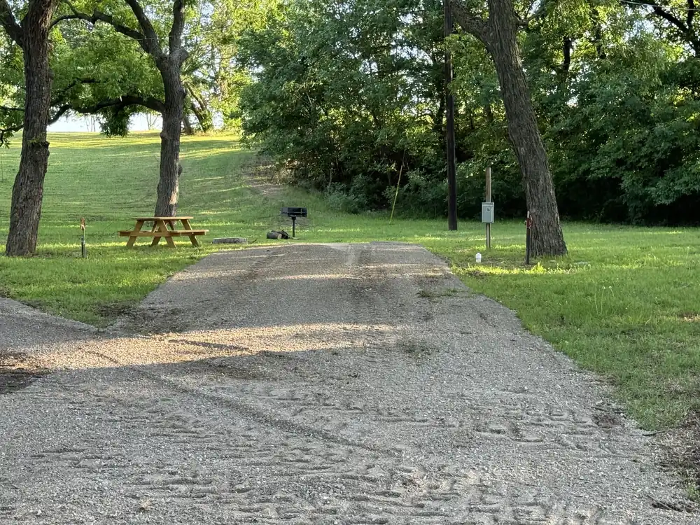 RV site with picnic table and grill